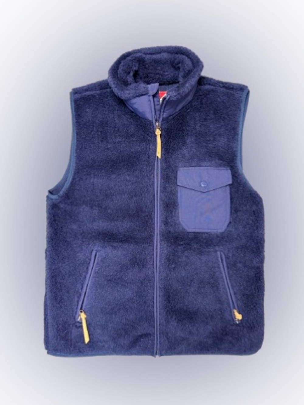 Best Made Co Wool Blend Fleece Vest Navy Full Zip Outdoor Utility XS